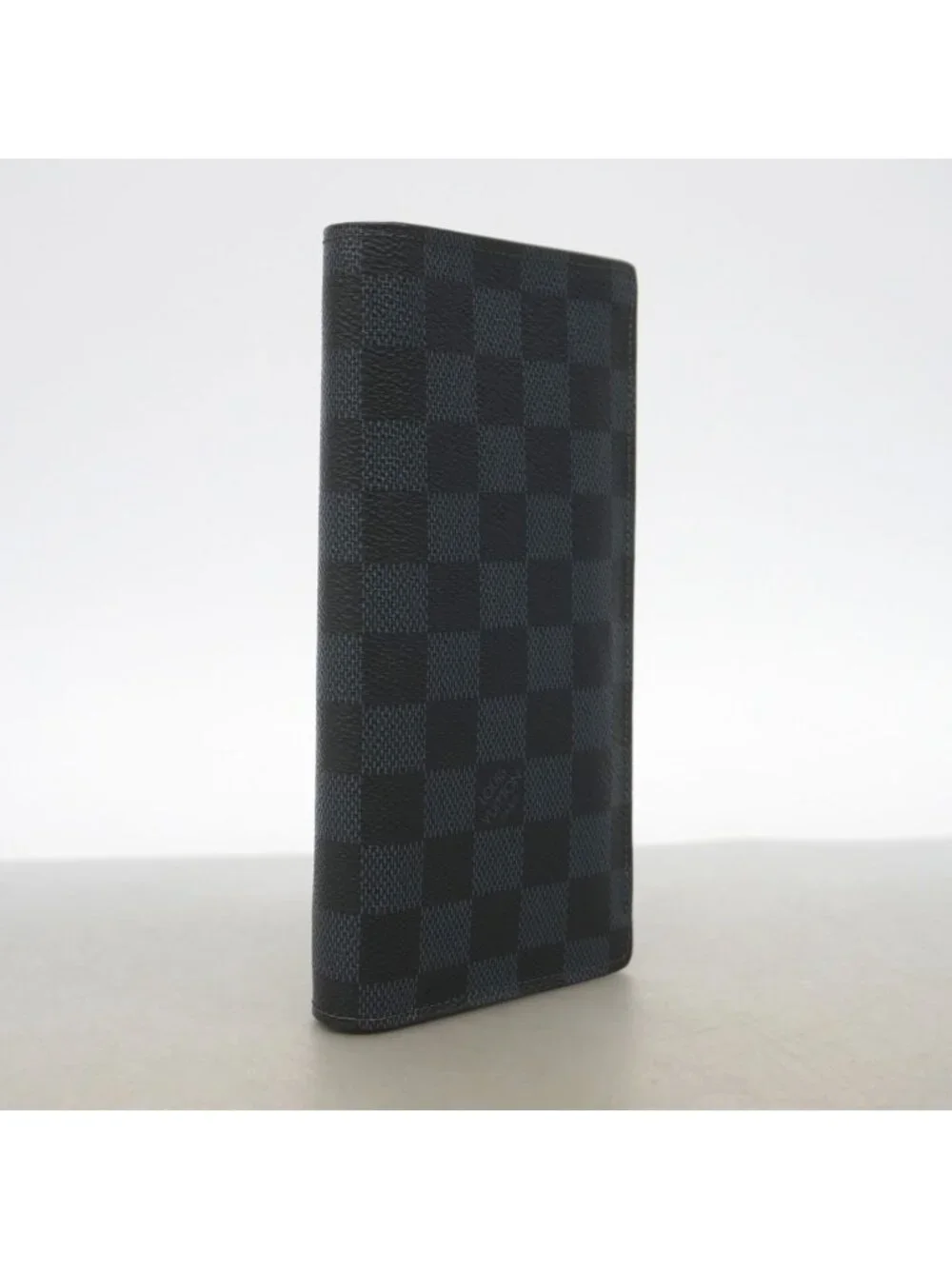 Louis Vuitton Wallet Damier Cobalt Portefeuille Brazza Navy Black